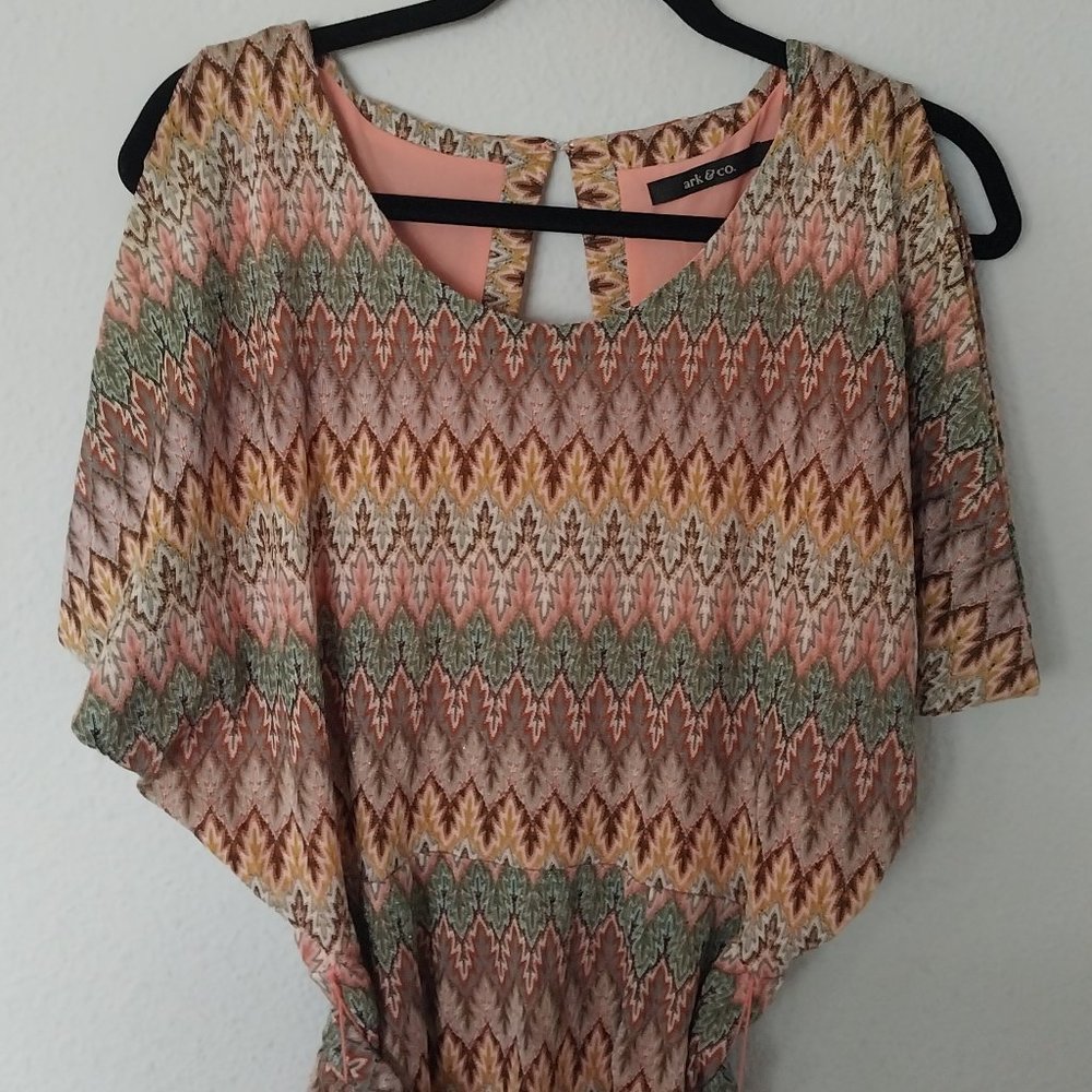 Ark & Co Multicolor Geometric Print Open Back Min… - image 4